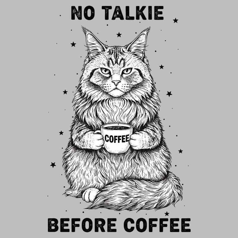 Pas de conversation devant un chat amateur de café