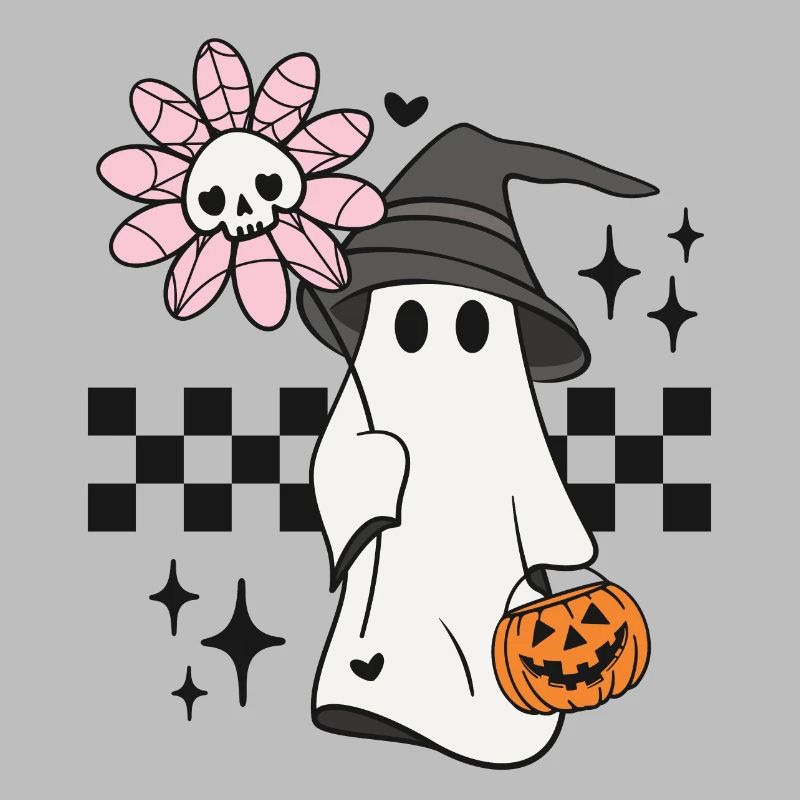 Halloween Geist Kürbis Süßes oder Saures