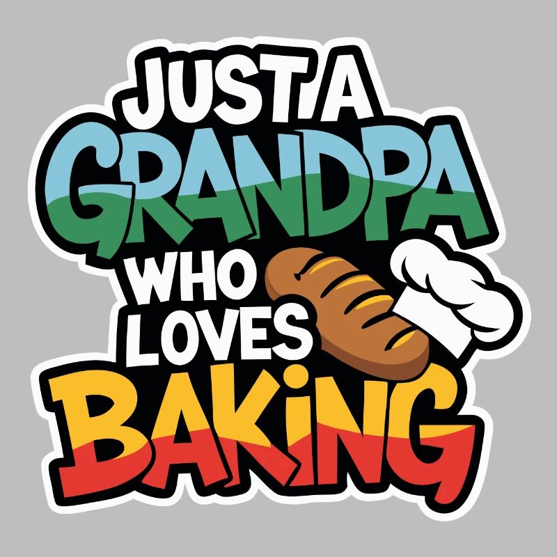 Papi est boulanger, notre papy aime cuisiner