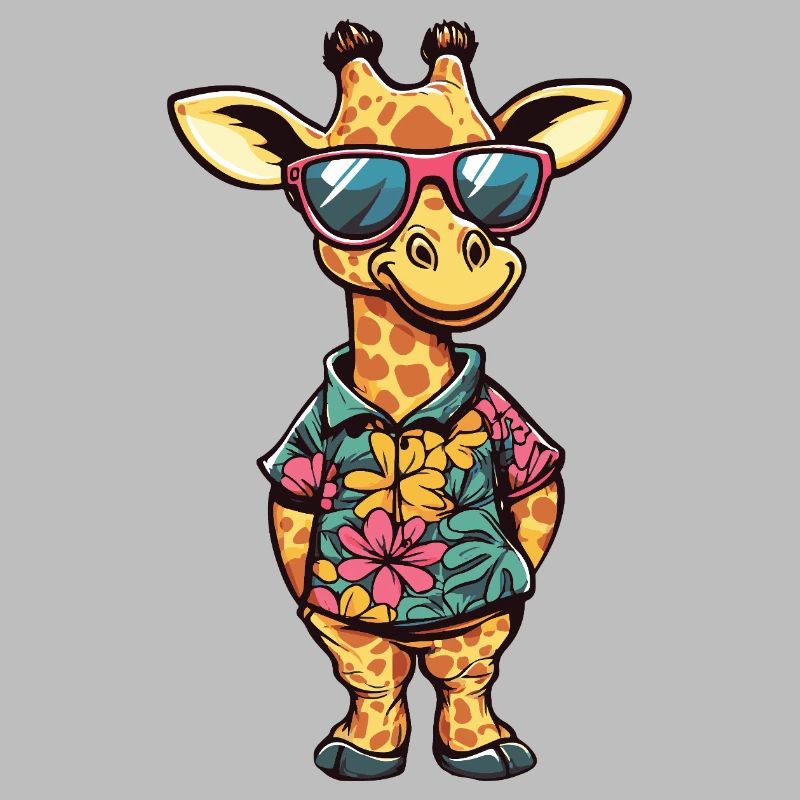 Giraffe Comic Vacation