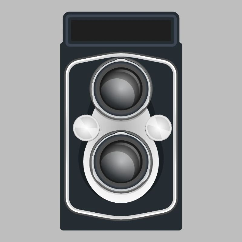 Caméra reflex à double objectif propre