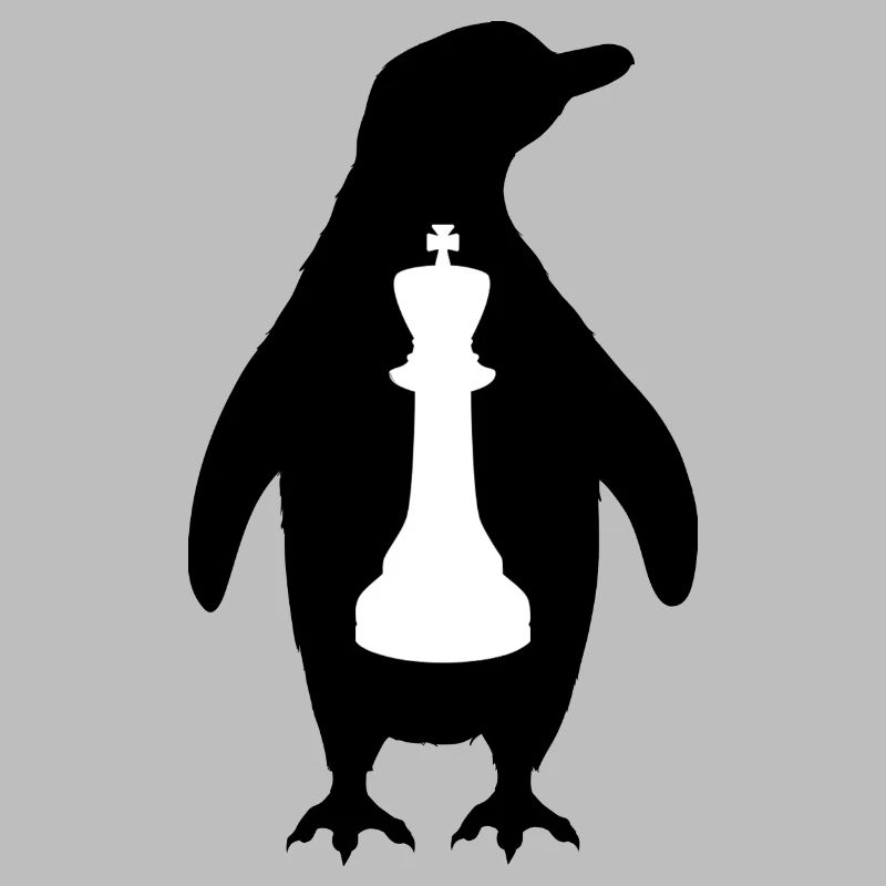 Chess Checkmate Chess Player "Penguin King"