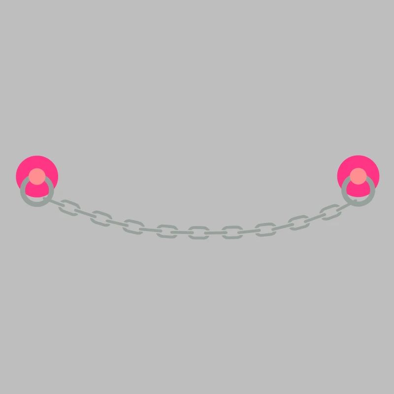 2 Nippel Piercings mit Kette - Piercing