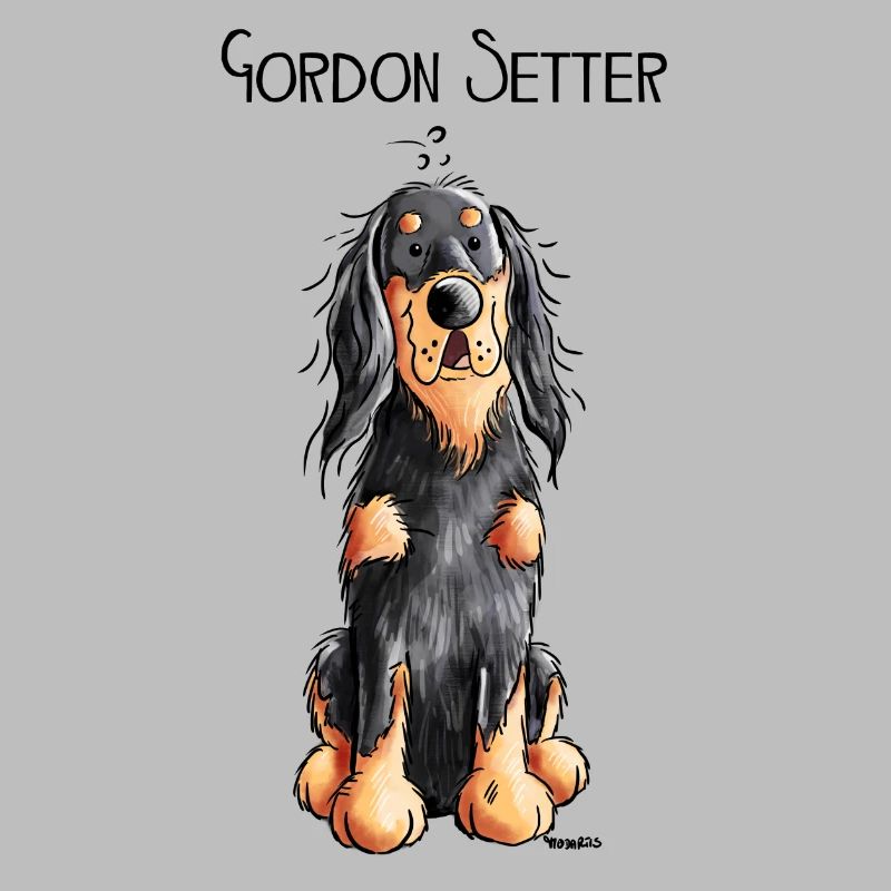 Funny Gordon Setter - Hund - Comic - Hunderasse