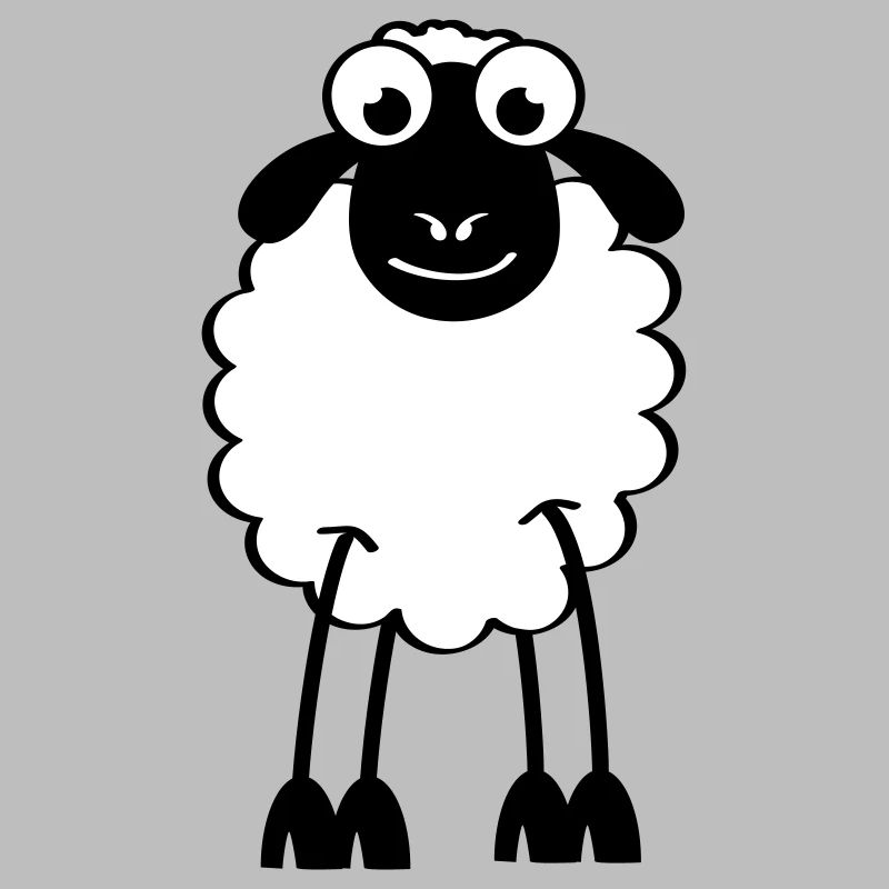 Schafe, weiße oder schwarze Schafe. Träumen oder schlafen