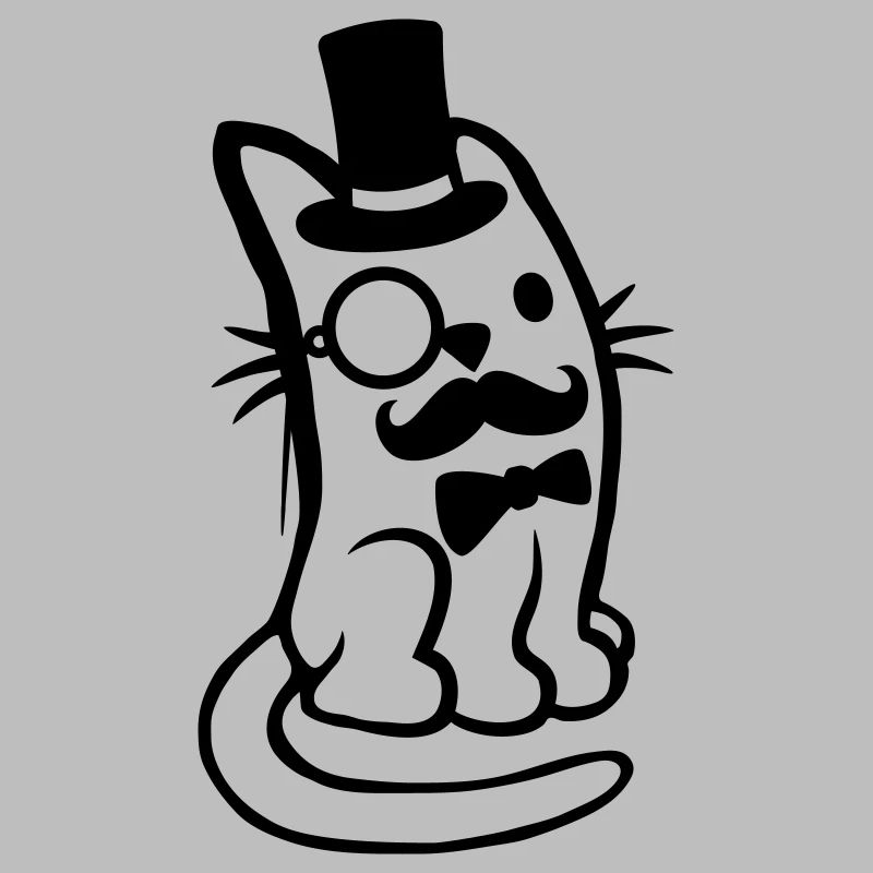 Herr Katze Bart Mann