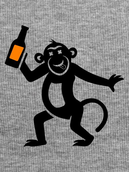 Affe Bier Witzig