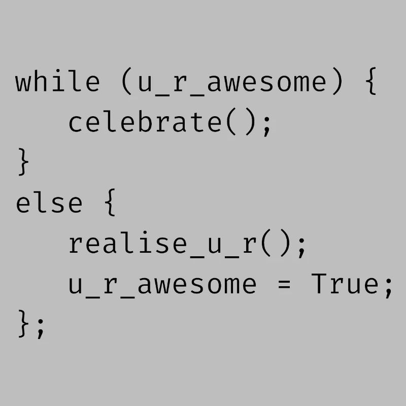Positivity funny computer geek programmer joke