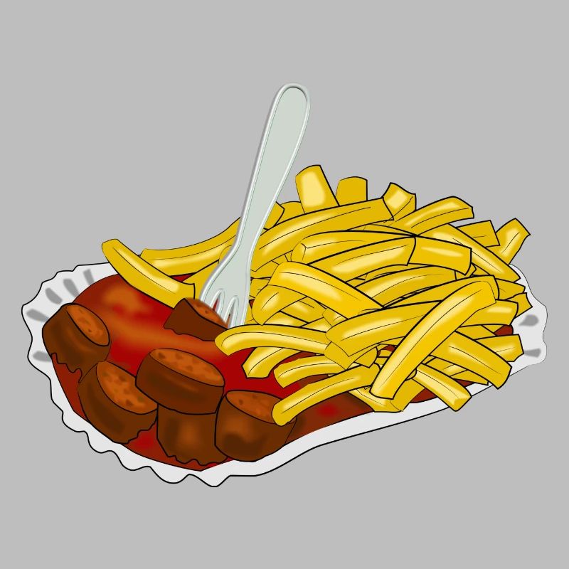 Currywurst avec frites