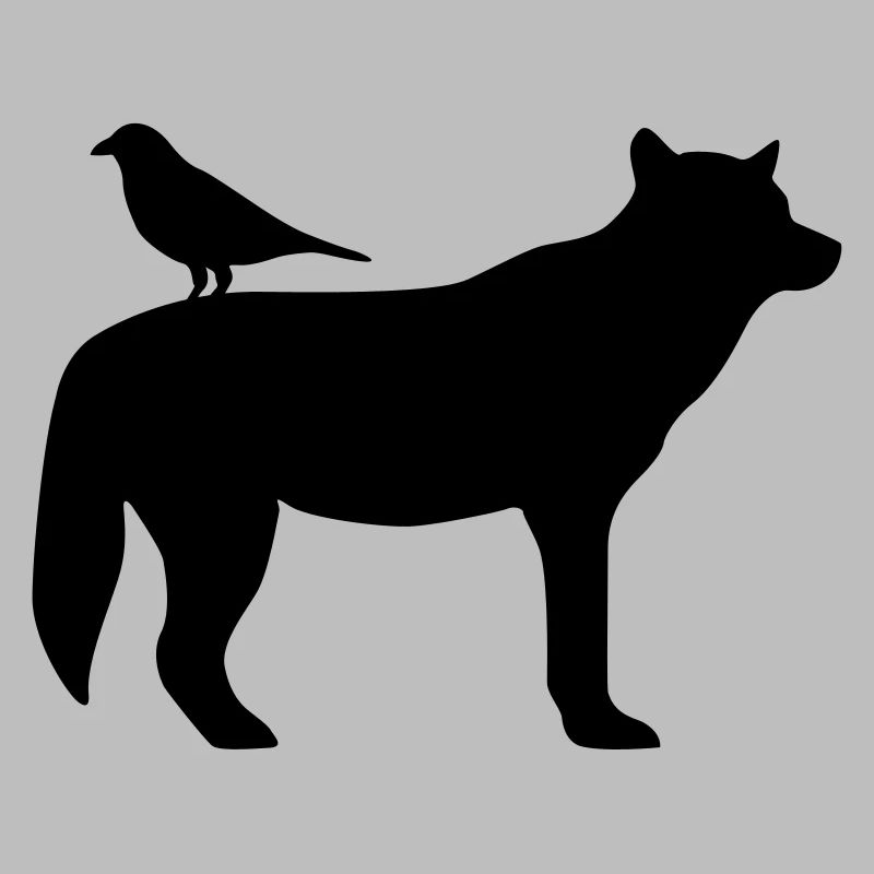 Wolf und Rabe