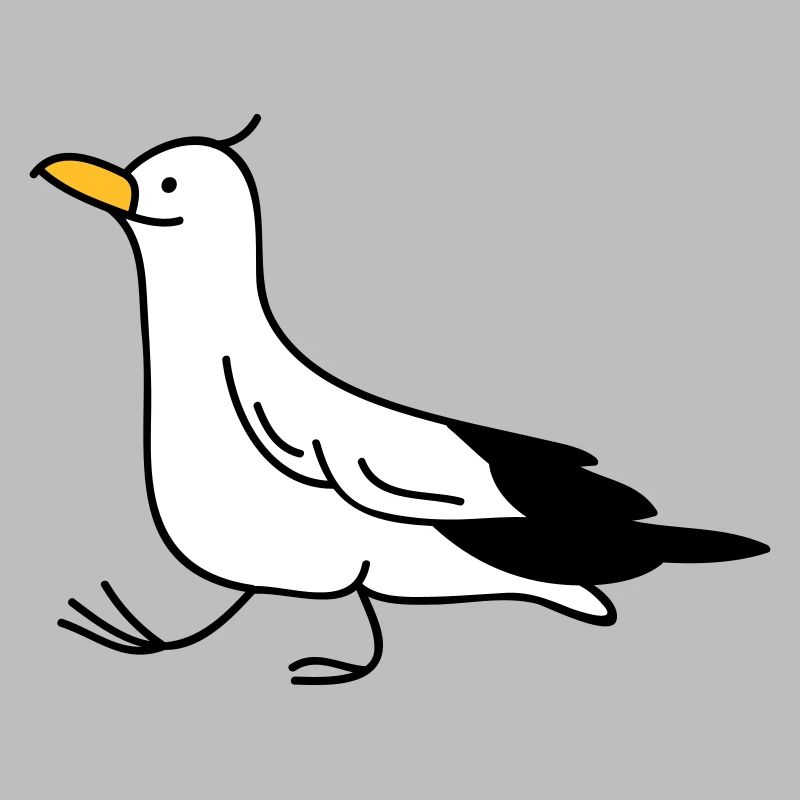 lustige Möwe