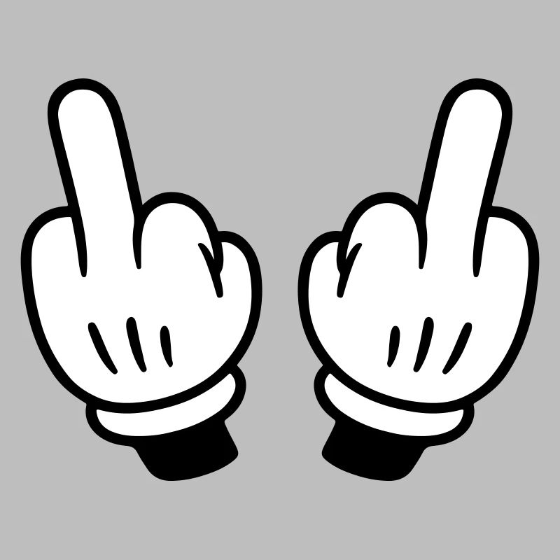 Mittelfinger Hand Comic