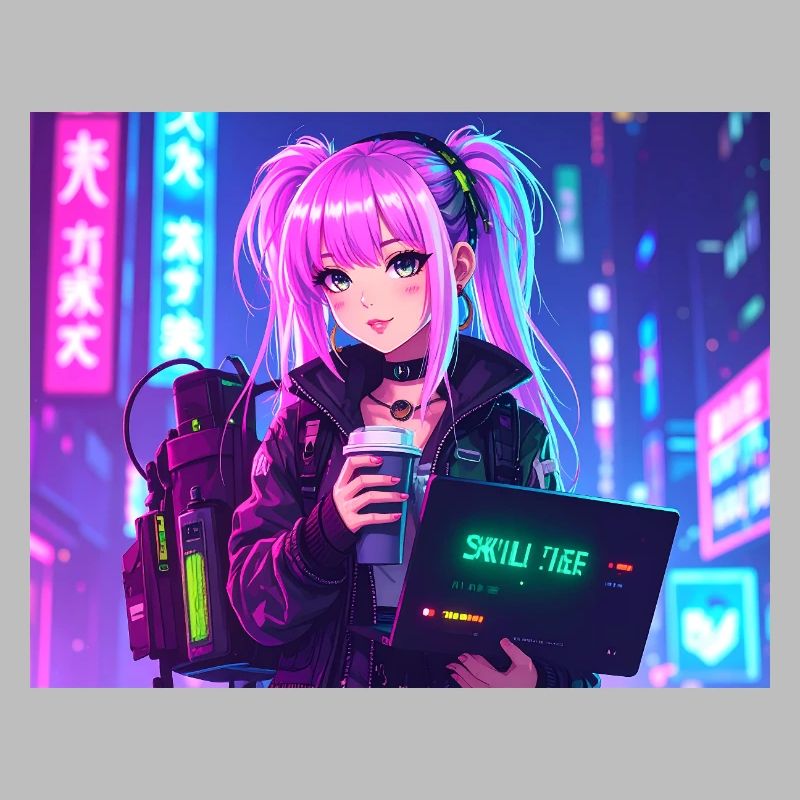Pink Coder Girl – Skill: cute & stylisch