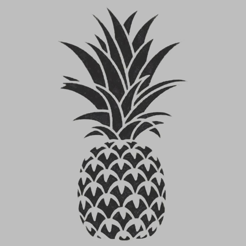 Einfache schwarze Ananas