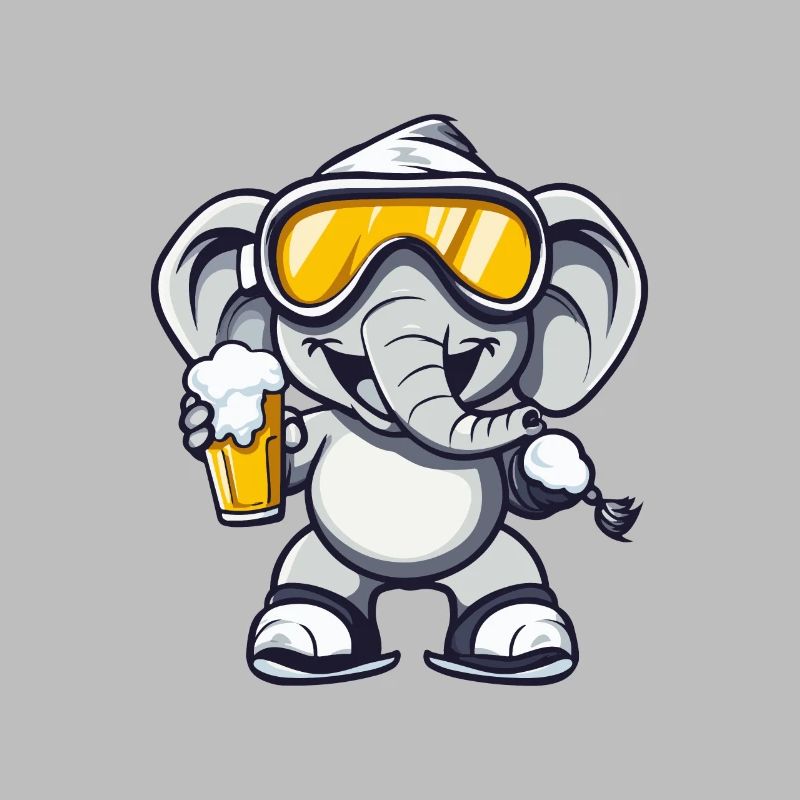 Elefant Ski Bier