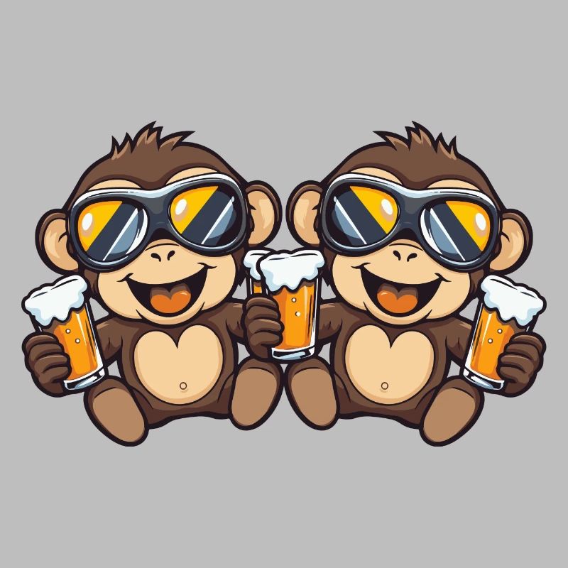 Affe Ski Team Bier