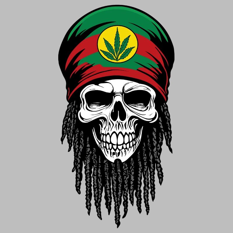 SKULL RASTA CAP