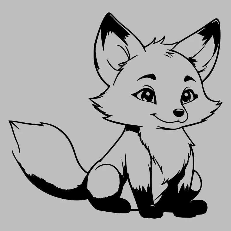 renard mignon comme illustration vectorielle