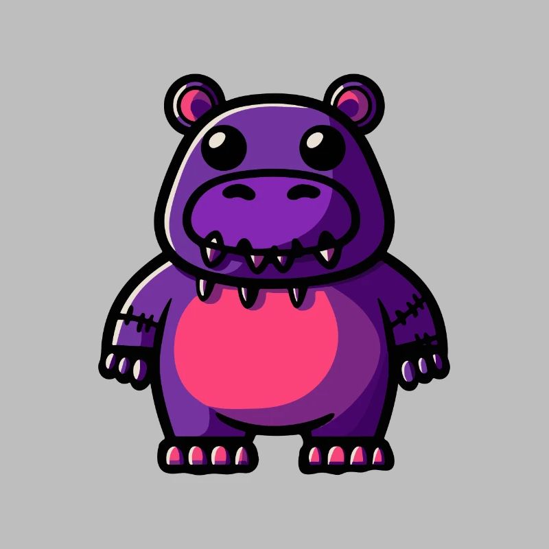 Nilpferd Halloween Tier