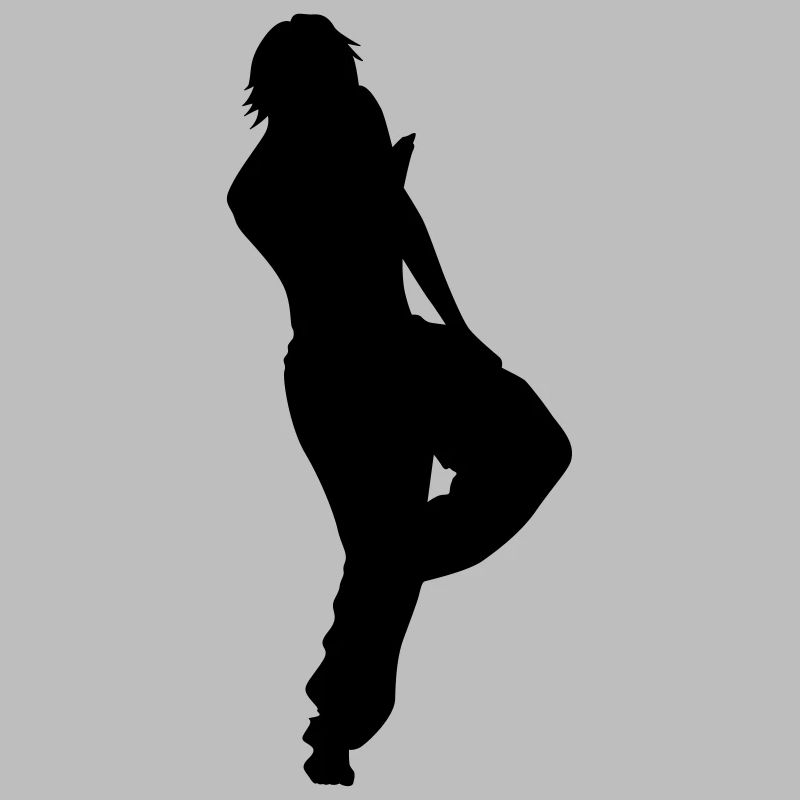 Conception de vecteur Singer and Dancer Silhouette