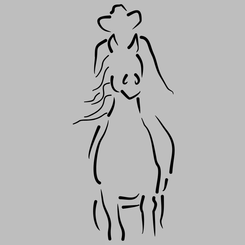 Sliding Stop-Pferd