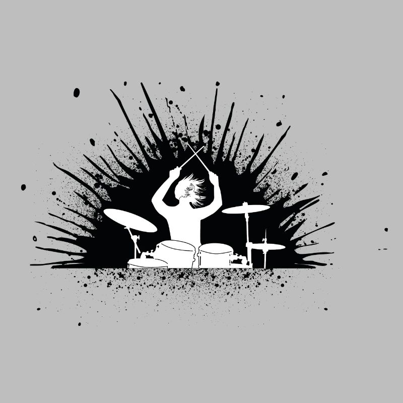 Drummer splash - auf hell