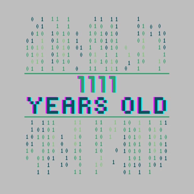 15e anniversaire 15 ans codeur de code binaire