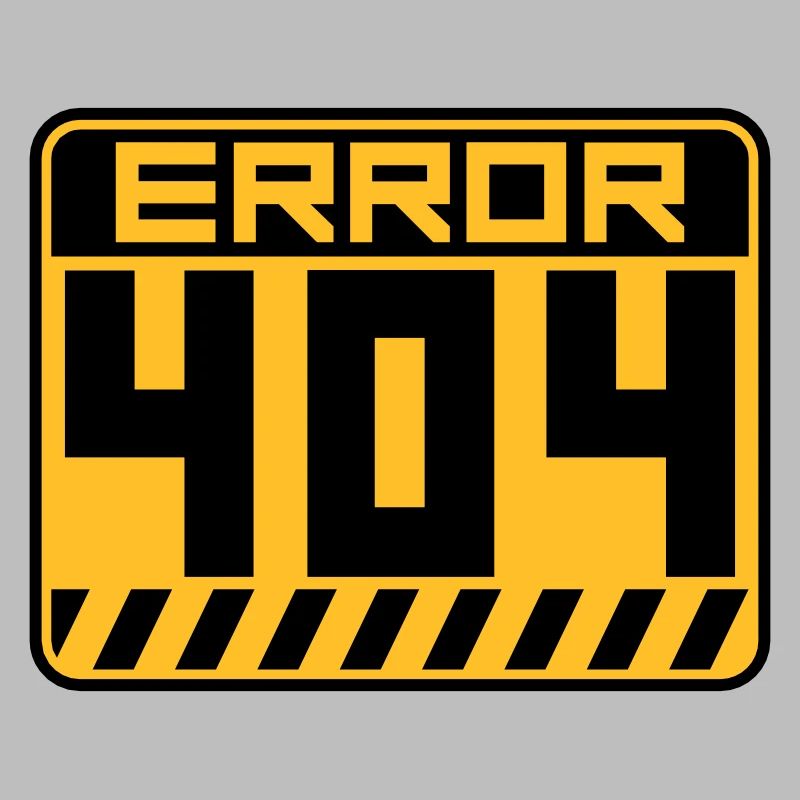 Error 404 Schild Warnung