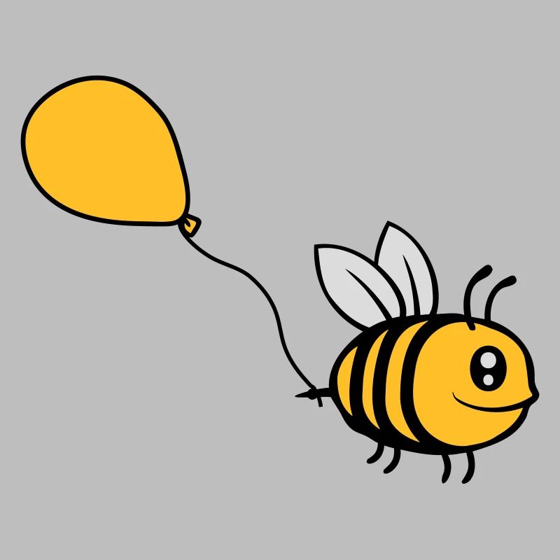 Happy Balloon Bee Comic