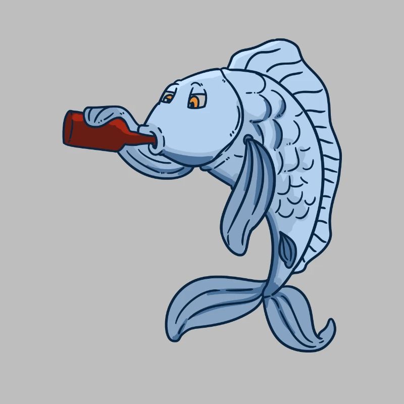 Drunk fish