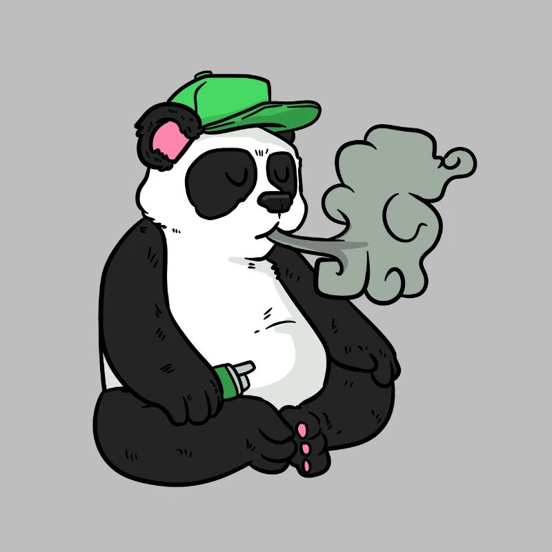 Fumer hipster panda