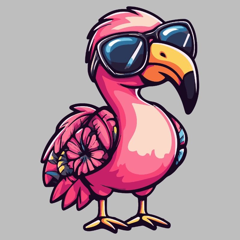 Flamingo Comic Urlaub