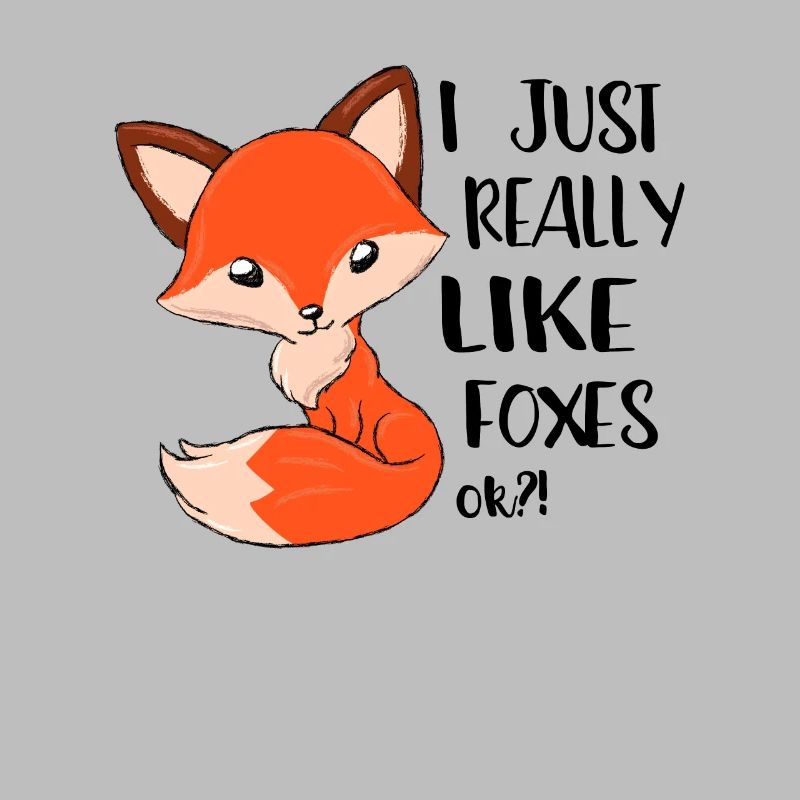 I just really like foxes gift fox red fox