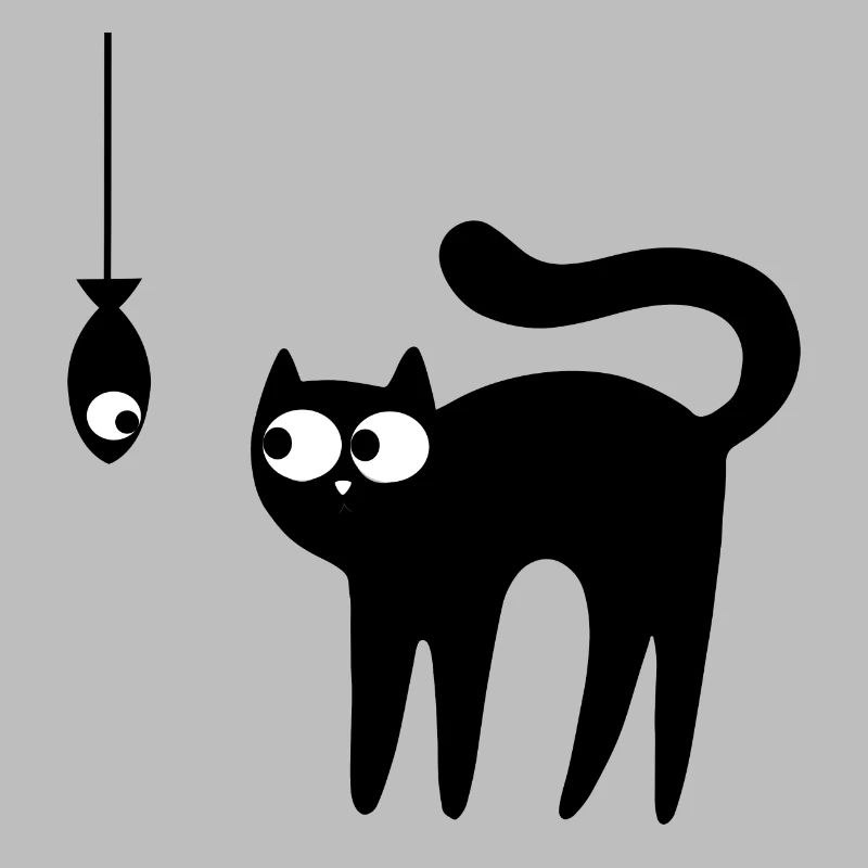 Cat and fish