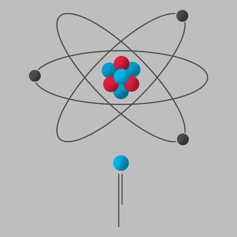 Atom proton neutron electron science elements