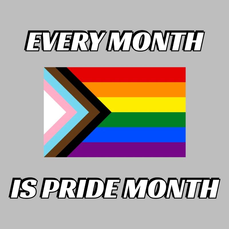 Chaque mois est le mois de la fierté Progress Pride Flag