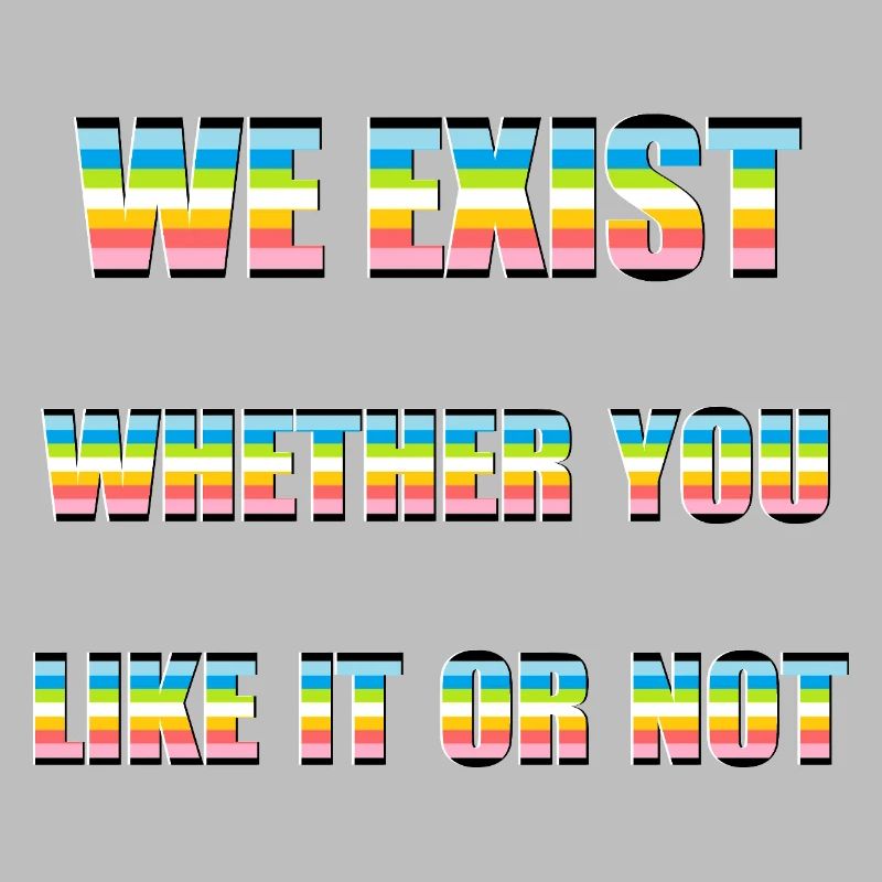 We Exist - Queer Flag