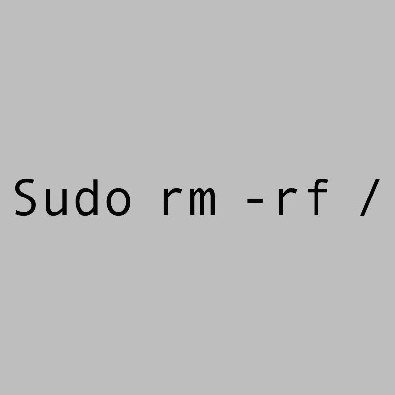 Linux-Codierung sudo rm -rf /