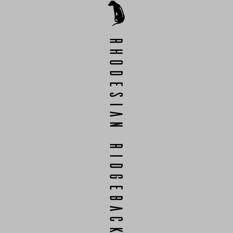 Rhodesian Ridgeback lettering - vertical