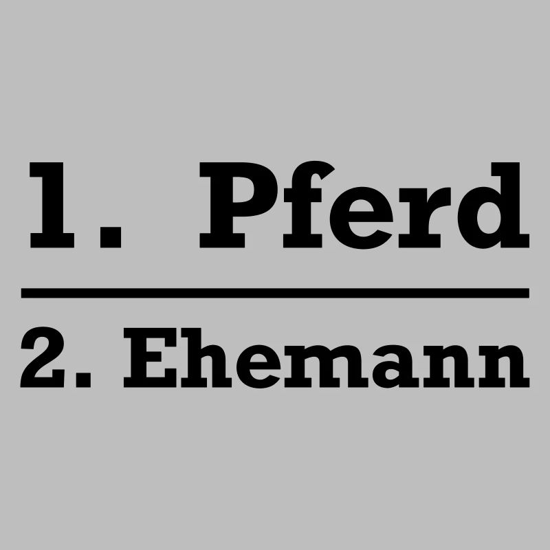 Pferd vor Ehemann