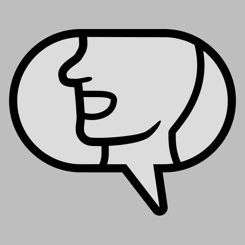 Communicate icon talk speech bubble