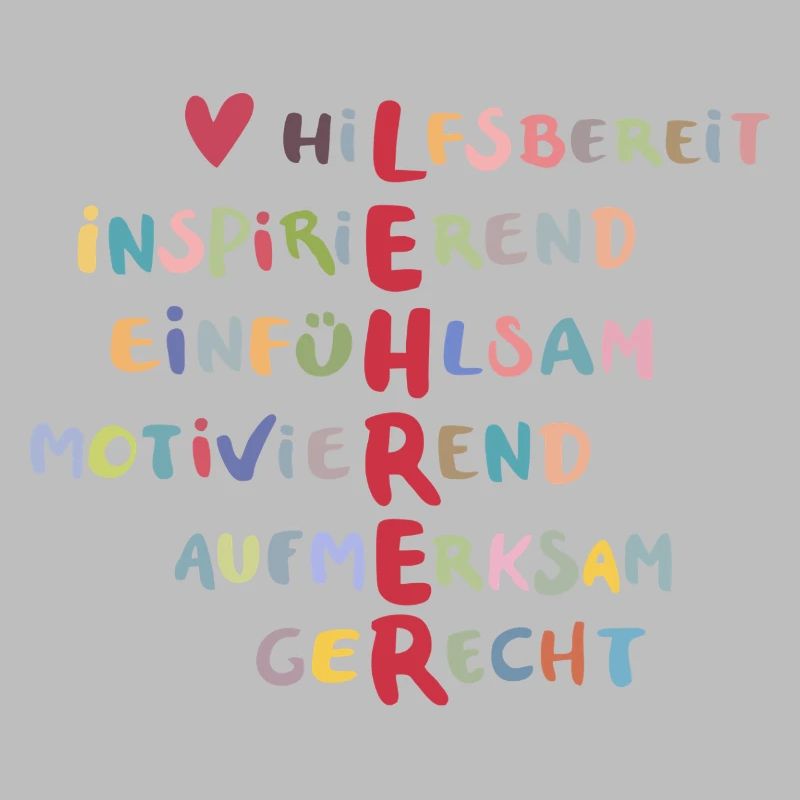 Farbenfrohe Werte Collage – Hilfsbereit