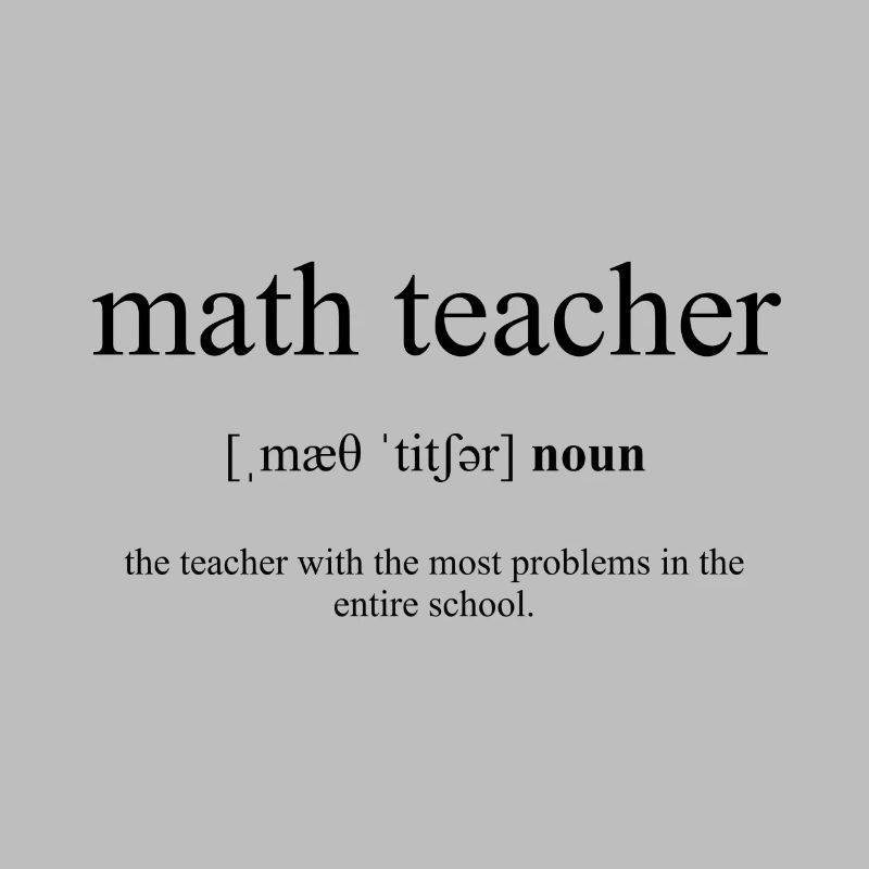 Math Teacher (Mathelehrer) Definition Dictionary