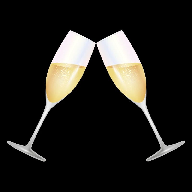 two glasses filled with sparkling wine