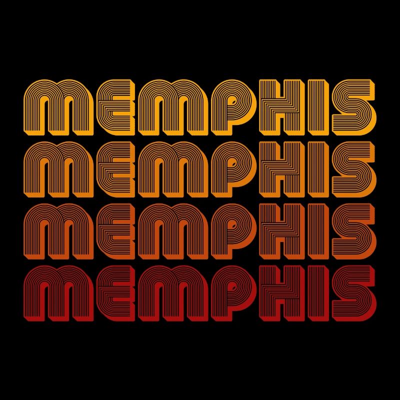 Memphis Gradient Block Pattern