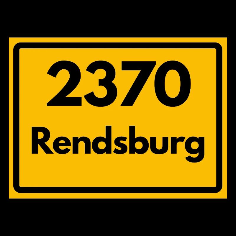 ANCIEN CODE POSTAL RETRO 2370 RENDSBURG – FJORD