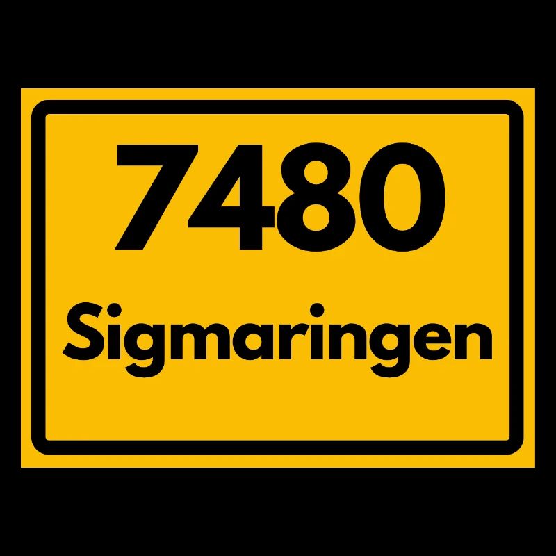 OLD POSTCODE RETRO 7480 SIGMARINGEN HEIMAT