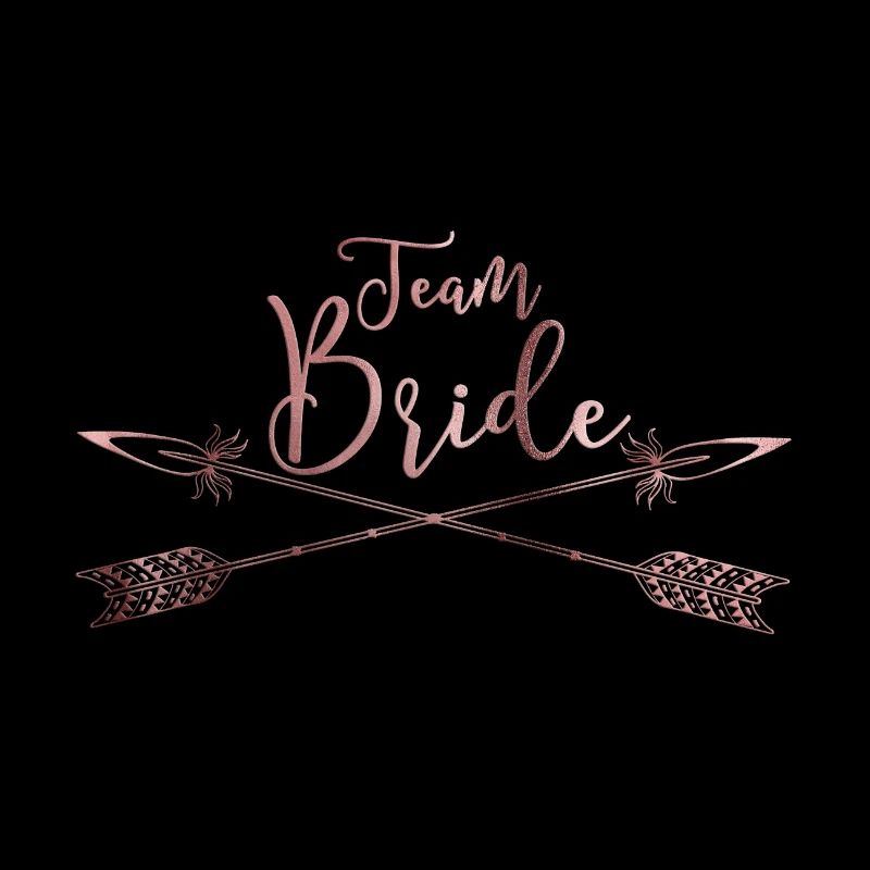 équipe mariée boho flèche or rose 2