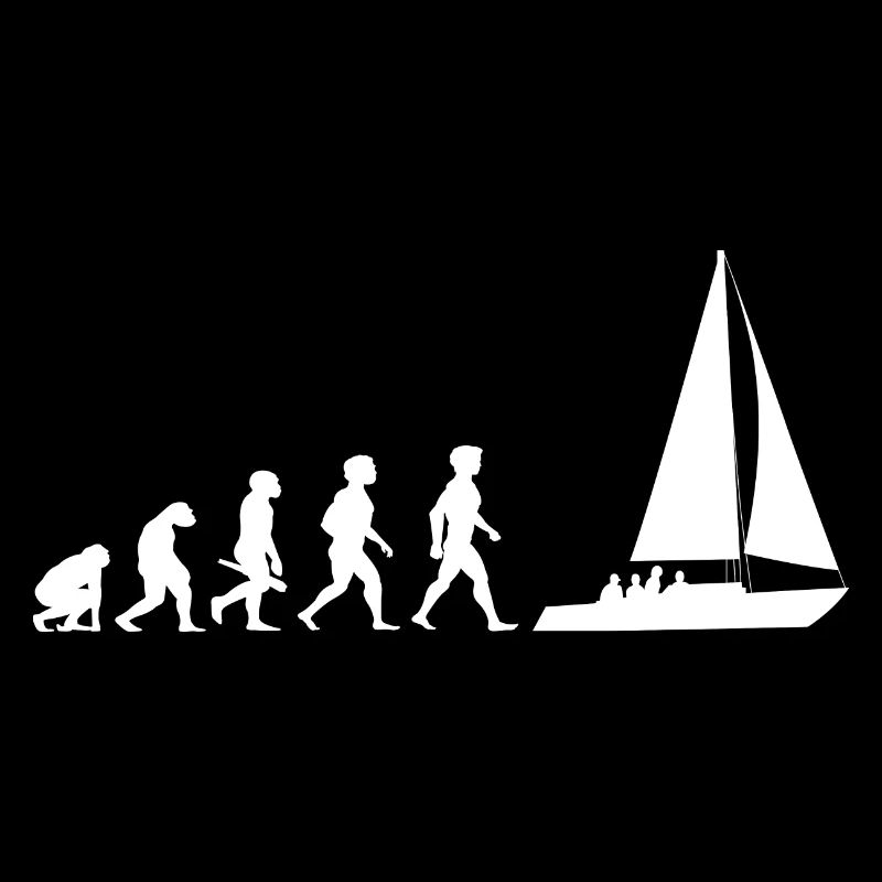 Evolution sailing sailboat sailing ship