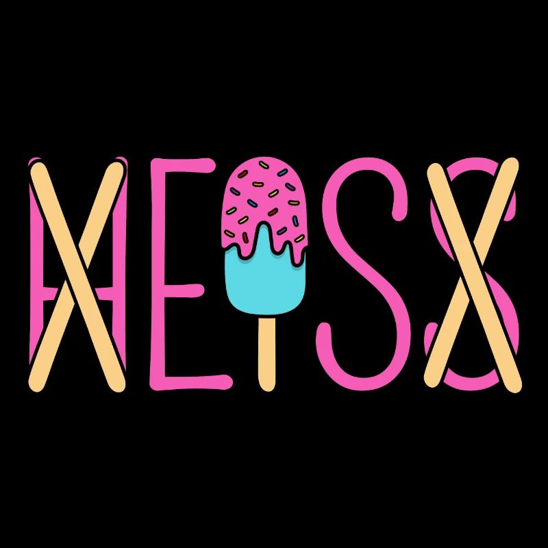 H EIS S - Eis essen - heiß - Sommer - Hitze - EIS